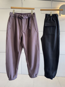 Quần Ống Rộng 3D Dày Dặn Thoải Mái Cho Nam Mùa Thu Đông Quần Nỉ Cotton Polyester Quần Dài Thường Ngày Thoải Mái