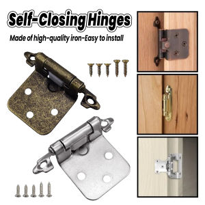 Digeo 2Pcs Self-Closing Cabinet Hinges for Secure Home Storage