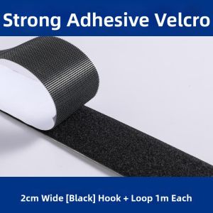 MIVOFIVO | Self-Adhesive Backed Magic Tape Screen Door Curtain With Hook & Loop Double-Sided Adhesive Strip