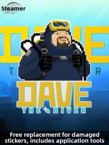 Dive Dave Pixel Reflective Sticker Car Rear Glass
