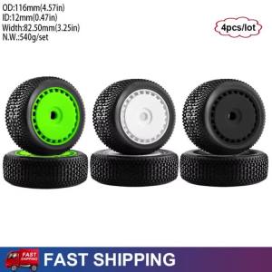 New 17mm 1/8 Hex RC Car High Grip Rubber Wheels Tires for ARRMA 3S 6S Typhon Kyosho Buggy Inferno MP10 Buggy RC Upgrade Parts