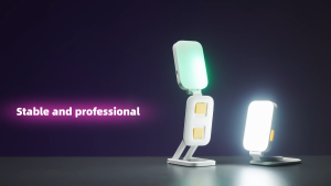 MeeGoo Multifunctional Phone Stand Holder Foldable Portable Video Recording Live Streaming 24 LED Light Lamp Box