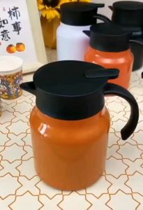 1000ml Thermos Stainless Steel Teapot with Filter - Thermos Vacuum Flask Portable Insulated Tea and Coffee Brewer