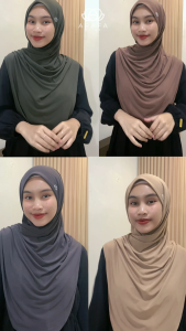 Khimar Hijab Instan Kiran Vol 2 by Arafa Hijan Bahan Jersey Korea