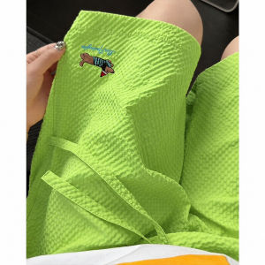 TUCANO | Dopamine Sausage Dog Embroidery Ice Silk Summer Shorts Large