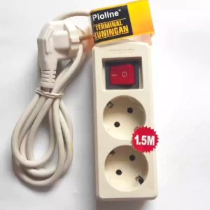 Elektrikshop Stop Kontak plus kabel Colokan listrik Pioline