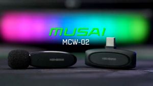 NYK Nemesis Microphone Clip-On Wireless 2.4Ghz dengan Type-C MUSAI MCW-02