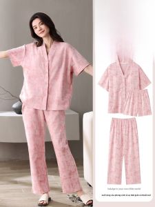 MiiOW | Bộ đồ ngủ cotton nguyên chất Catman dành cho nữ mùa hè 2025 Bộ ba mảnh áo len cardigan phong cách Nhật Bản có đệm ngực