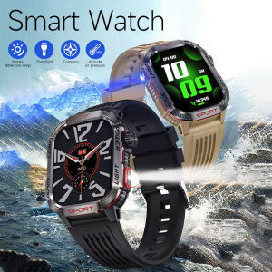 MAFAM【🔥 Baru Jam Tangan】HT29 Smart Watch LED Flashlight Money Detection Lamp Compass Altitude Air Pressure 600mAh Big Battery Long Standby Men Outdoor Sports Watch