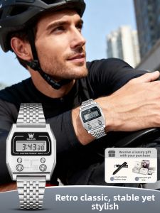OLEVS | Retro Night Light Waterproof Electronic Watch
