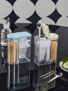 Creative Two-In-One Toothpick Box Dental Floss Holder Home Luxury Toothpick Storage Box High Aesthetic High End Personality