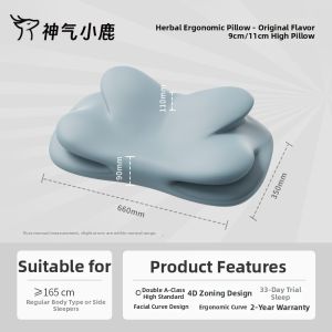 Ergonomic Cervical Memory Foam Pillow for Side Sleep Protection