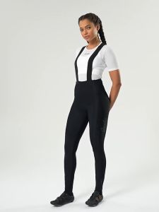 Santic Women Cycling Bib Pant 6 Hours Italian Cushion Fleece Keep Warm Windproof Bike Bicycle Tight