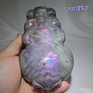 拉长石貔貅/ Labradorite Pixiu/Pixiu Strong Light Labradorite Natural Stone