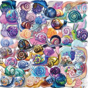 50 Pcs Cartoon Tea Snail Stickers Transparent PET Waterproof Journal Supplies for Guitar Notebook Laptop Phone Case Gift