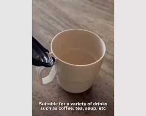 Panda Flap Mug (360ml) Coffee Mug Tea Cup Oven safe Hard Plastick High Quality