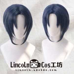 Phụ Kiện Tóc Giả Lincoln IDOLiSH7 Kakegurui Cosplay Tóc Chia Sọc Màu Xanh Đen Và Xám Cho Tiệc Sinh Nhật Và Biểu Diễn