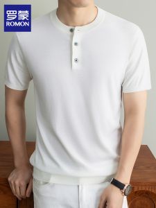 ROMON | Knit Lightweight Vintage Henley T-Shirt