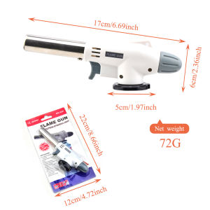 Torch Cooking AutoIgnition Butane Gas Welding-Burner Heating Welding Gas Burner Flame Gas Torch Blow for BBQ Home Cooking