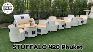 ชุดโต๊ะถังน้ำมันโต๊ะกลม (อ่านรายละเอียดก่อนกดสั่ง)