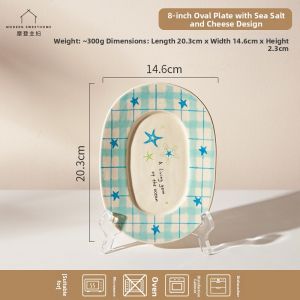 MODERN SWEETHOME | Underglaze Colored Tableware Bowl Plate Single Person