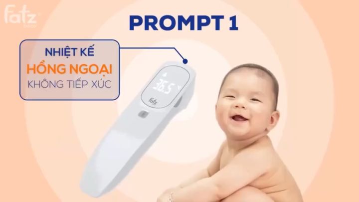 Nhiệt kế hồng ngoại không tiếp xúc FATZ BABY PROMPT 2 -  Có 3 Chế độ đo, độ chính xác cao, BH 24 tháng