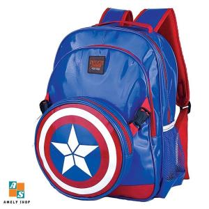 Catenzo Junior CBD 176 - Tas Backpack Ransel Sekolah Anak Laki-Laki Karakter Captain America