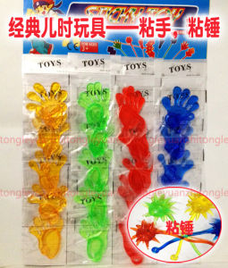 Large Elastic Retractable Sticky Hand Toy Soft Gel Wall Sticking Children Play Tool Flexible Hand Hammer Non-toxic Creative Toy