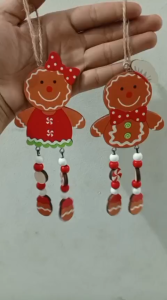 ORNAMEN NATAL COOKIES MAN / GANTUNGAN KAYU NATAL CHRISTMAS