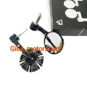 SPION JALU BULAT IMPORT SHENAO CARBON FLOWER MIRROR WHITE TIPE JALU BULAT UNIVERSAL