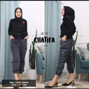 (JUMBO BB 50-80 KG) CELANA JOGER CARGO JEANS WANITA DEWASA TERLARIS 2022/COD/BEST SELLER