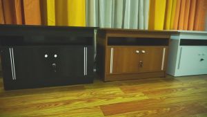 Meja Tv led / Tabung 32 inch minimalis serbaguna Modern Kekinian "lose premium Warna Coklat