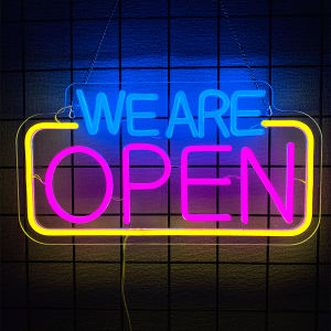 Open Neon Sign For Wall DecorLed Neon Light For BarsStoresWindowOutdoorSalonCoffeeShopClubHotelRestaurantPartyWindow