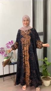 Madhumati.id Kaftan Black Series Ld 160 cm Rayon Premium