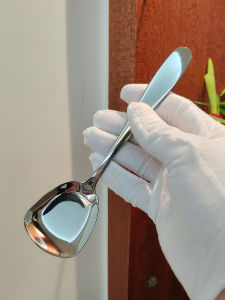 Thickened Flat Bottom 304 Stainless Steel Spoon Creative Watermelon Coffee Spoon Restaurant Dessert Ice Cream Spoon Good Looking