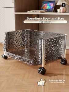 evesigar | Under Desk Movable Book Storage Box