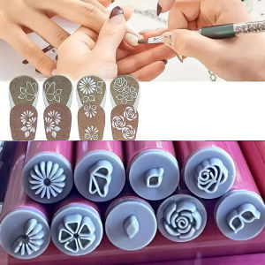Nail Art Stamp Pen Set 10pcs Beauty Nail Decoration Tool for Nail Graffiti Adornments China Made Normal Specification