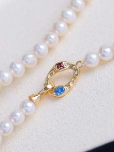 สร้อยคอไข่มุกเงินแท้ S925 ชิ้นเดี่ยว DIY หัวเข็มขัดไข่มุกเงินสีทองและเงิน ลูกปัดสร้อยข้อมือ จี้ไข่มุกเงิน