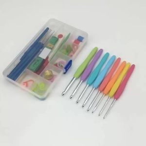 🔥Arrived in 3 Days🔥 16 Sizes Crochet Hooks & Needles Stitches Knitting Craft Case Crochet Set