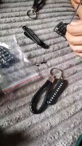 [Ready Stock+COD]  Anti-lost Phone Number Key chain Plate Car Motorcycle Keychain Pendant Keyring Key Chain