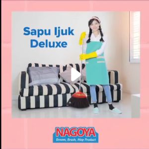 Sapu Lantai Ijuk Deluxe Lurus dan Miring Nagoya - Lurus