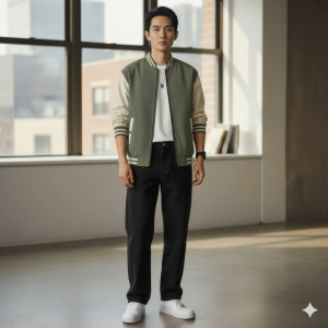 เสื้อแจ็คเก็ต แจ็กเก็ตวัยรุ่นชายรุ่นใหม่ เสื้อกันหนาว ผู้ชาย แจ็กเก็ตลำลองสไตล์เกาหลีเสื้อแจ็กเก็ตขนาดใหญ่ เสื้อคลุมชาย เสื้อกันหนาวมีซิป เสื้อแจกเกตชาย JK2210