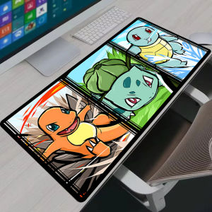 Bandai | Mouse Pad Gaming Accessories Computer Gamer Keyboard Pad P-Pokemon Squirtle Charizard Bulbasaur Laptop Desk Mat Rubber Mousepad