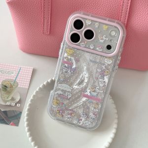 Sanrio | Luxury Korea INS Hello Kitty Phone Case for iPhone 17 Pro 16 Pro 17 15 14 13 11 12 Pro Max Luxury High-end Protective Back Cover