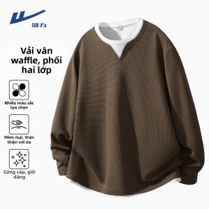 Warrior | Áo Thun Dài Tay Form Rộng Kiểu Đa Lớp Cho Nam