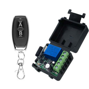 10A Relay Receiver Module DC 12V - 433Mhz Universal Wireless Remote Control Switch for Gate Garage Door with LED