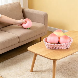 Creative stress relief simulation peach squishy peach stress ball slow rebound stress relief artifact stress relief toy