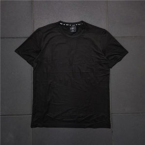 Black Breathable Quick Dry Mesh round Neck Short Sleeve T Shirt Comfortable Fit Brand Simple Design Sports Summer Polyester Fiber