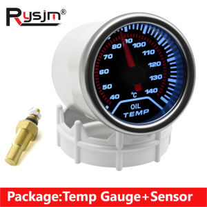RYSJM | 52MM Water Temp Oil Temp Oil Press Voltmeter Vacuum RPM Boost Gauge Air Fuel Ratio EGT Gauge with White LED for 12 Volt Car