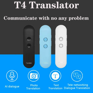 2025 T4 Portable Wireless Smart Translator: 40 Languages Two-Way Real Time Instant Voice Translator APP Bluetooth Multi-Language
